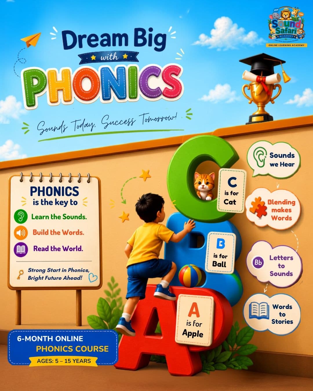 Learn Sounds, Build Words, Become a Confident Reader with Phonics